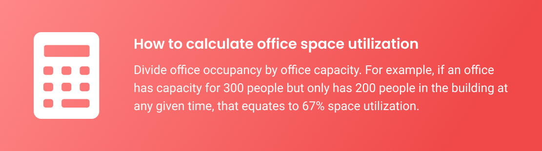 How to calculate office space utilzation