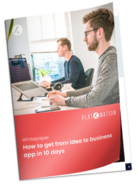 Mock-up whitepaper How to get from idea to business app in 10 days