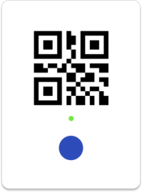 Bluetooth location tag with QR code