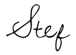 Stef's signature