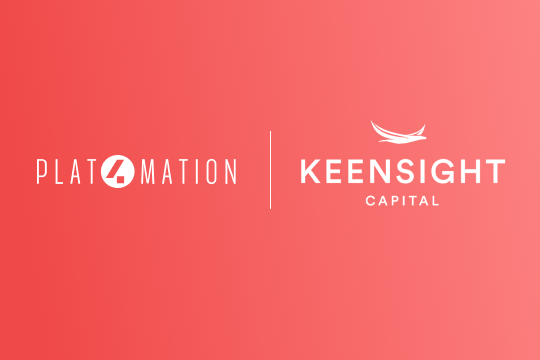 Plat4mation x Keensight Capital logos