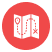 red circle icon with map in the middle. used as a visual for Servicenow workflows & servicenow flow designer blog