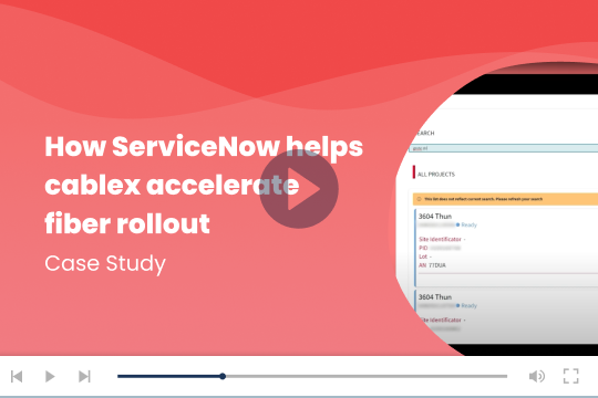 How AI and ServiceNow helped cablex accelerate Switzerland’s fiber rollout