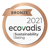 Ecovadis 2021 Sustainability Rating Bronze award
