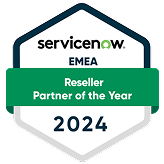 Servicenow EMEA Reseller Partner of the year 2024 award