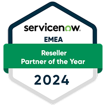 Servicenow EMEA Reseller partner of the year 2025 award